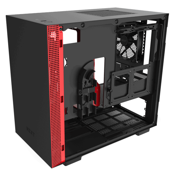 NZXT H210 BLACK RED-2
