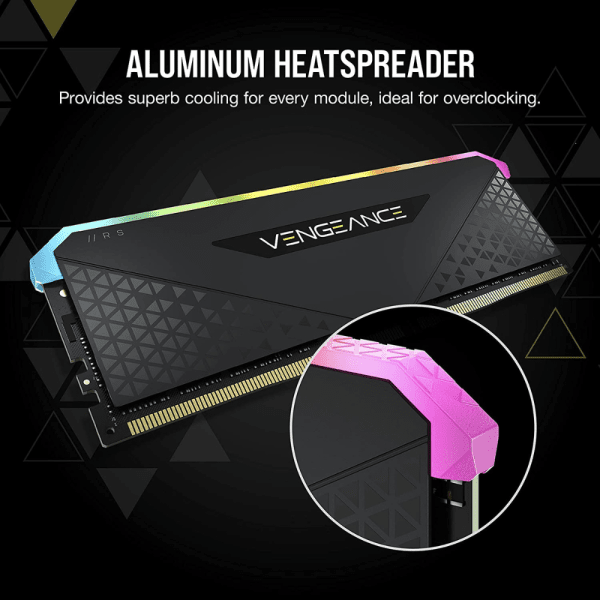 CORSAIR VENGEANCE RGB RS 8GB DDR4 3200MHz (3)
