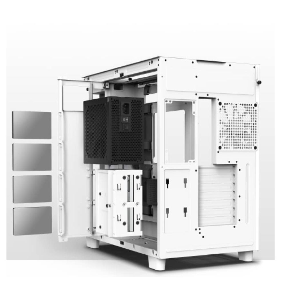 NZXT H9 ELITE WHITE RGB Dual Chamber ATX Gaming Case